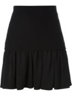 Fausto Puglisi Pleated Hem Skirt, Women's, Size: 42, Black, Acetate/viscose