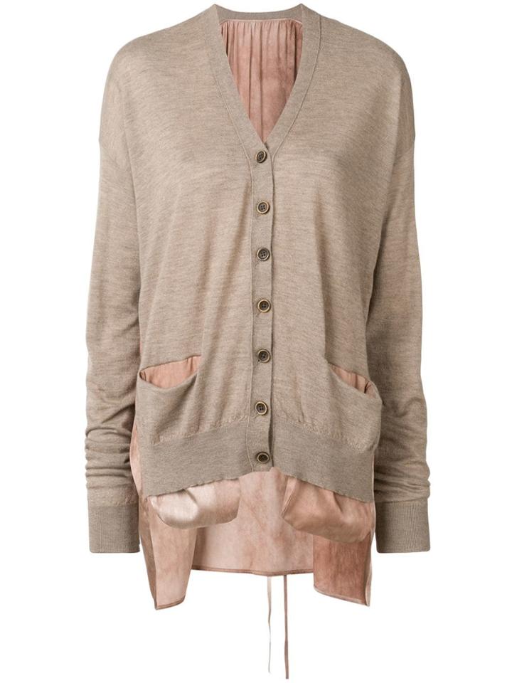 Uma Wang V-neck Layered Cardigan - Brown