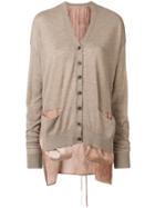 Uma Wang V-neck Layered Cardigan - Brown
