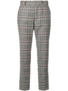 Peserico Checked Trousers - Grey