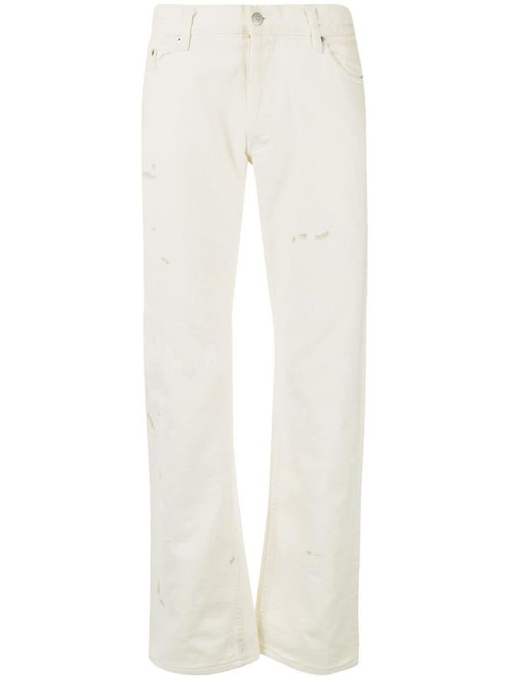 Helmut Lang Pre-owned 1998 Painter Jeans - White