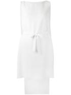 Gareth Pugh - High Low Hem Dress - Women - Silk/cotton/polyester - 44, White, Silk/cotton/polyester