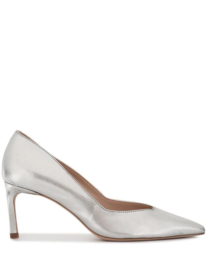 Schutz Metallic Pumps - Silver