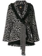 Alanui Lurex Leopard Cardigan - Black