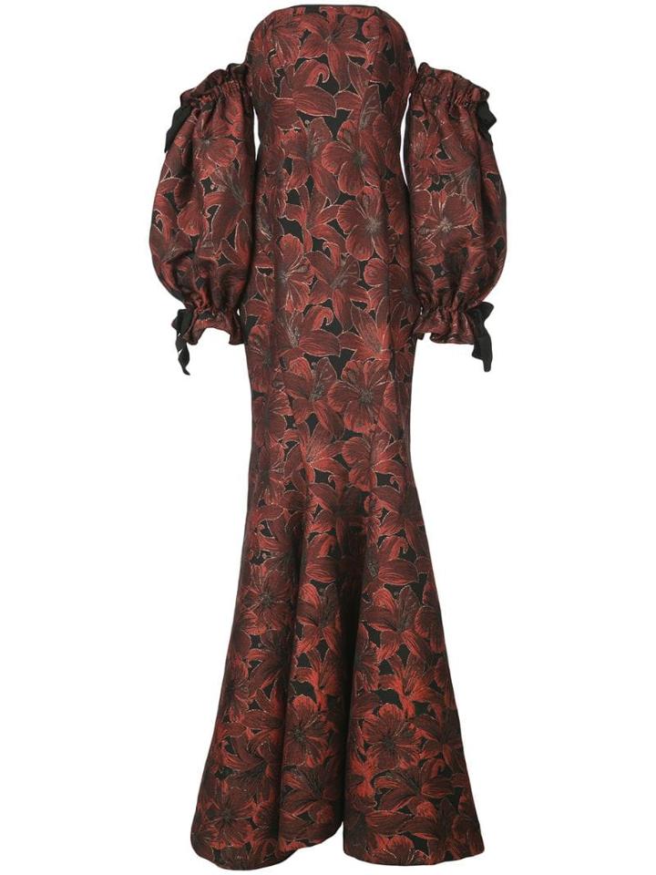 Zac Zac Posen Fitted A-line Dress - Red