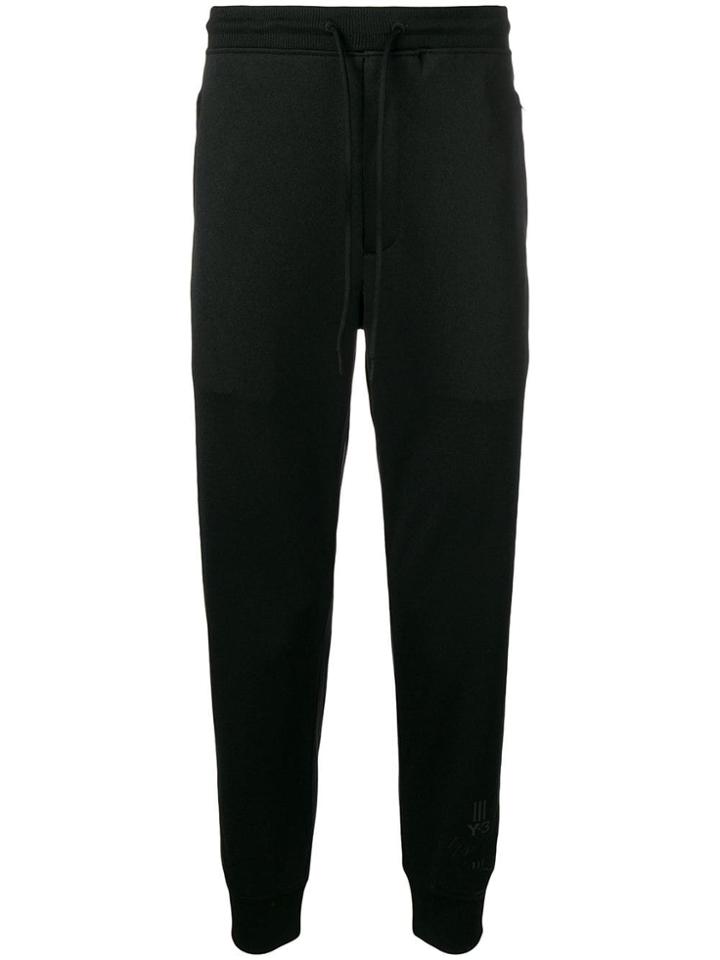 Y-3 Tapered Jogging Bottoms - Black