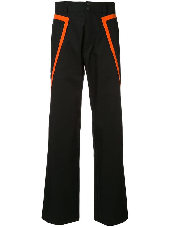 Affix Colour Block Trousers - Black