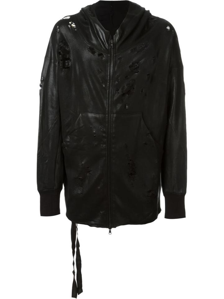 Unravel Waxed Hoodie, Men's, Size: S, Black, Cotton