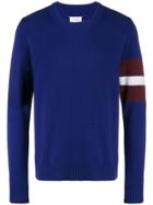 Maison Margiela Contrast Sleeve Jumper - Blue