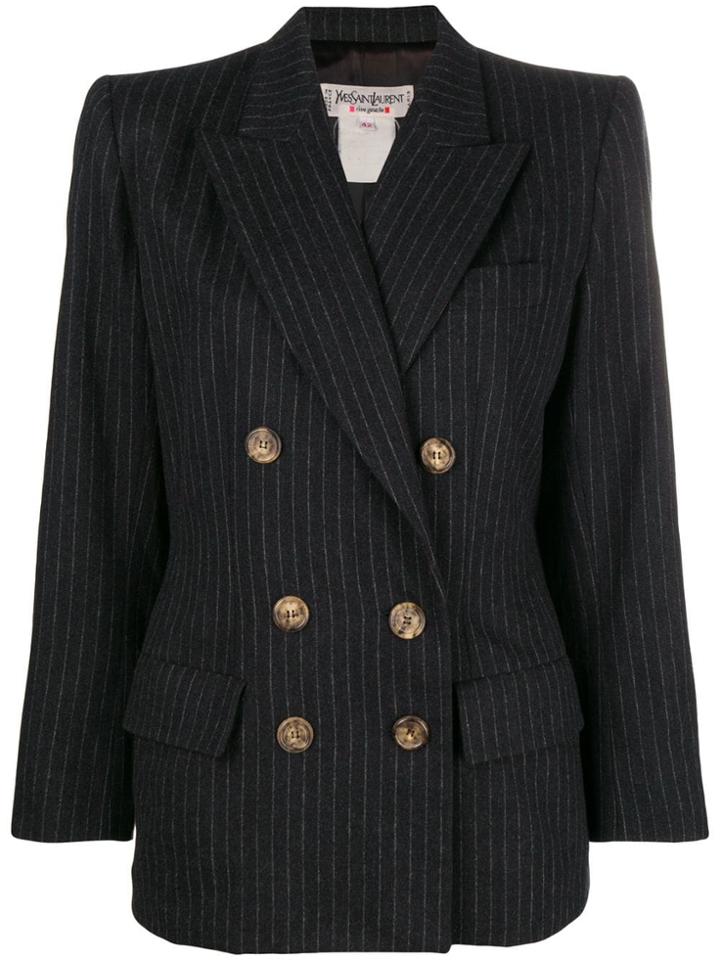 Yves Saint Laurent Vintage 1990's Pinstripe Double-breasted Jacket -