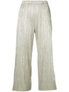 Alice+olivia Pleated Shift Trousers, Women's, Size: 6, Grey, Polyester