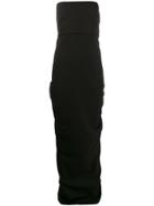 Rick Owens Strapless Long Dress - Black