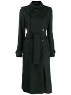 Rokh Double Breasted Trench Coat - Black