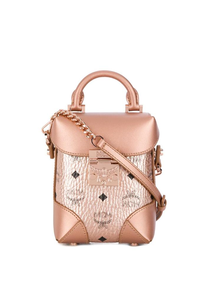 Mcm Monogram Crossbody Bag - Pink