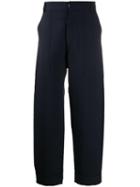 Alexander Mcqueen High-rise Straight Leg Trousers - Blue