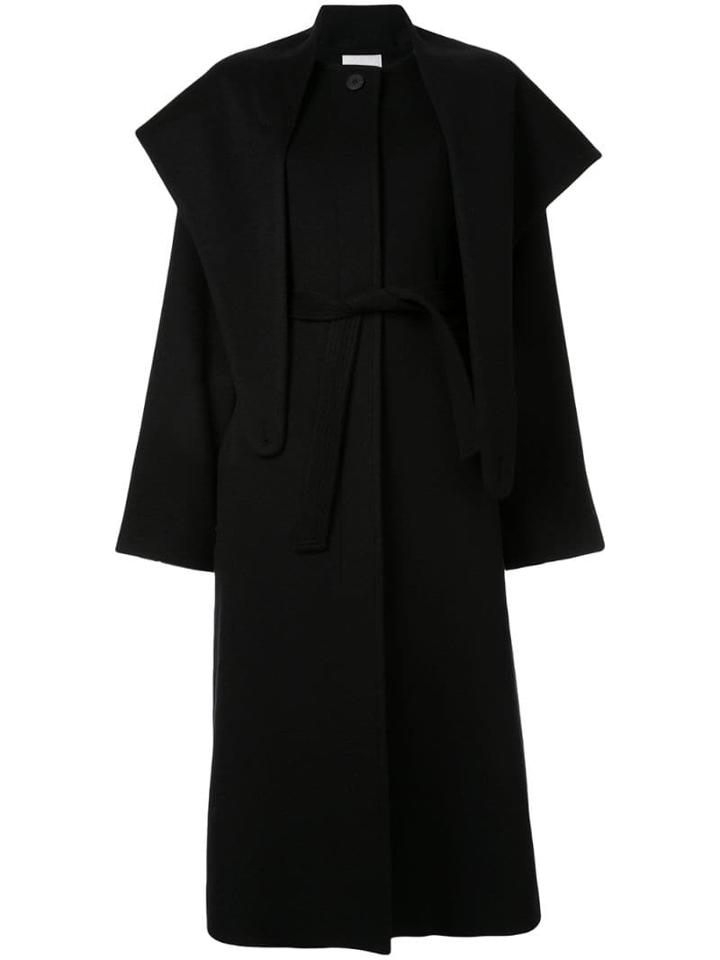 Le 17 Septembre Layered Cape Coat - Black