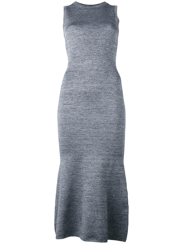 Victoria Beckham Flared Hem Dress - Blue