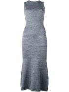 Victoria Beckham Flared Hem Dress - Blue