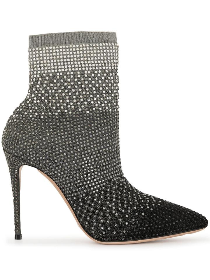 Casadei Pointed-toe Ankle Boots - Silver