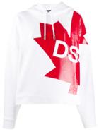 Dsquared2 Canada Flag Hoodie - White