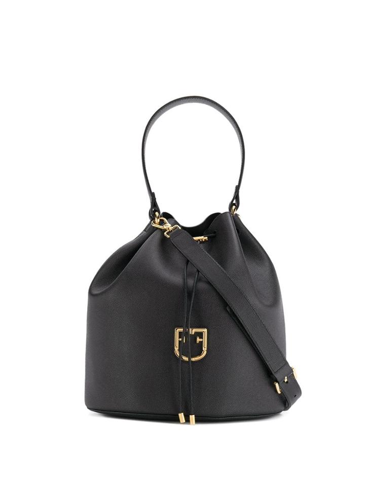 Furla Corona Large Bucket Bag - Black