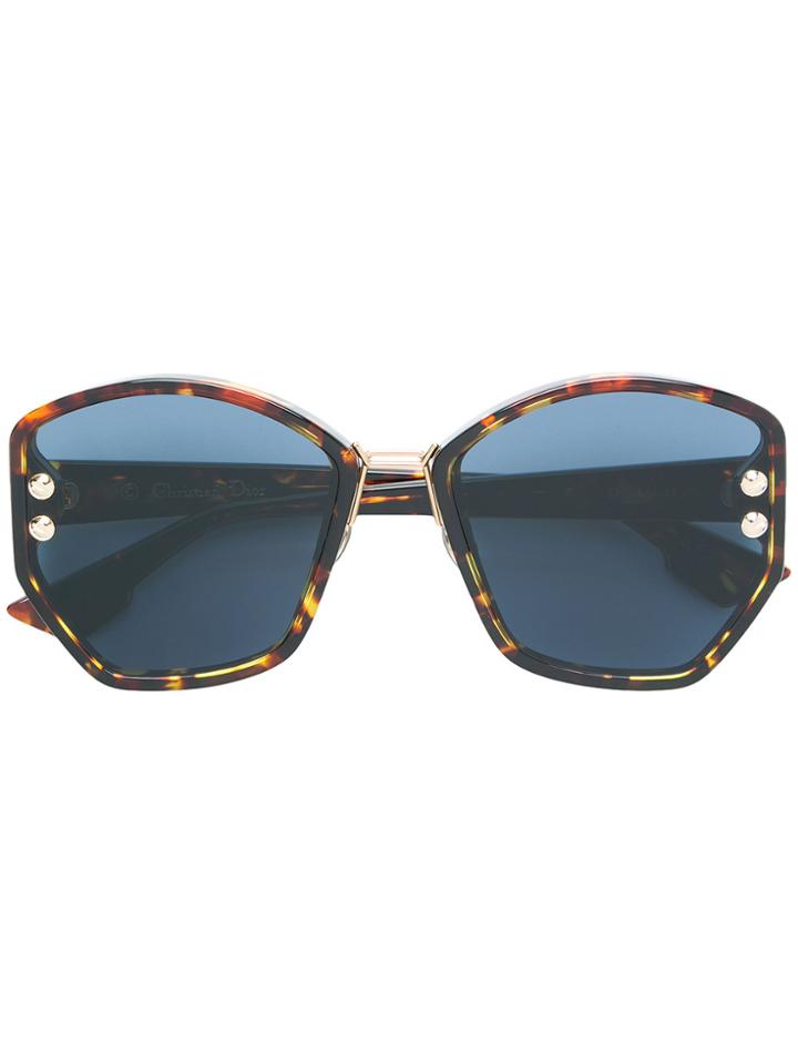 Dior Eyewear Oversized Sunglasses - Multicolour