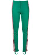 Gucci Crystal Embellished Stirrup Leggings - Green