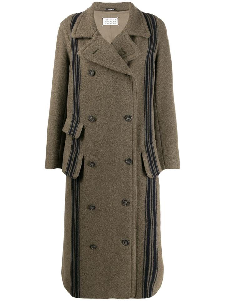 Maison Margiela Double-breasted Wool Coat - Green