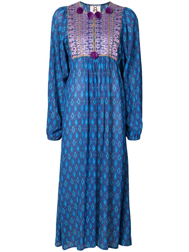 Figue Printed Maxi Dress - Blue