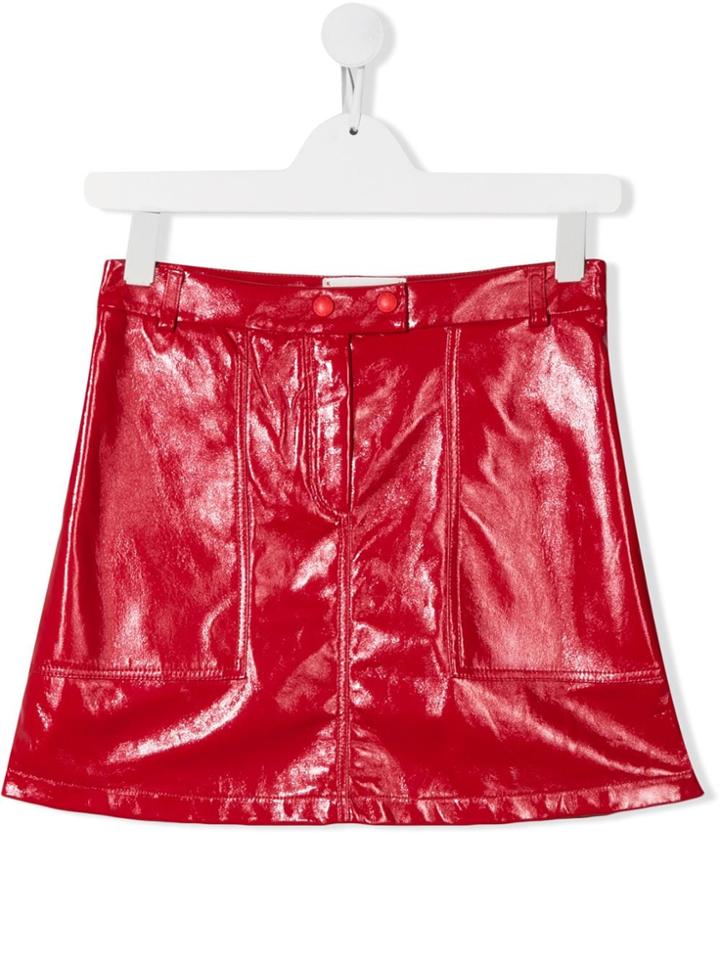 Alberta Ferretti Kids Teen Mini Skirt - Red