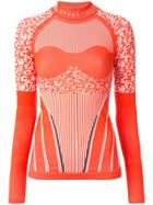 Adidas By Stella Mccartney Long Sleeve Sport Top - Orange