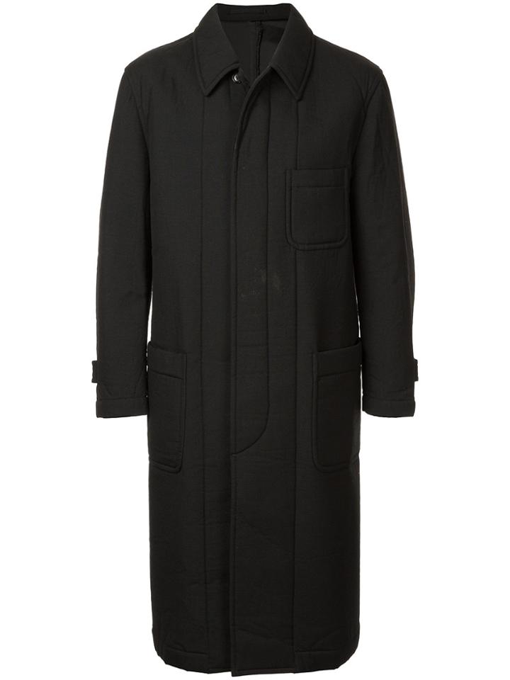 Comme Des Garçons Vintage Padded Midi Coat - Black