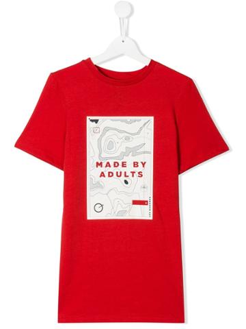 Les Bohemiens Kids Teen Graphic Print T-shirt - Red