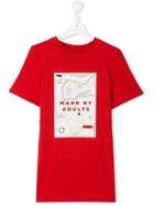 Les Bohemiens Kids Teen Graphic Print T-shirt - Red