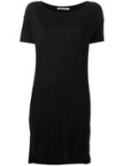 T By Alexander Wang Long Length T-shirt, Women's, Size: Medium, Black, Rayon