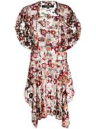 Comme Des Garçons Pre-owned 2000s Floral Net Dress - Black