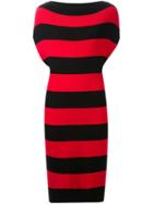 Dresscamp Striped Sweater Dress, Women's, Size: Medium, Black, Nylon/lyocell