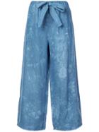 Raquel Allegra Elasticated Waist Wide-leg Trousers - Blue