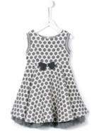 Lapin House Flared Polka Dot Dress, Girl's, Size: 12 Yrs, Grey