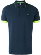 Sun 68 - Contrast Polo Shirt - Men - Cotton/spandex/elastane - S, Blue, Cotton/spandex/elastane