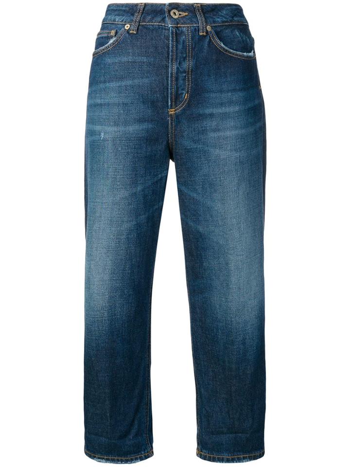 Dondup High-rise Cropped Jeans - Blue