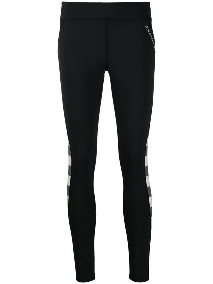 Perfect Moment Striped Leggings - Black
