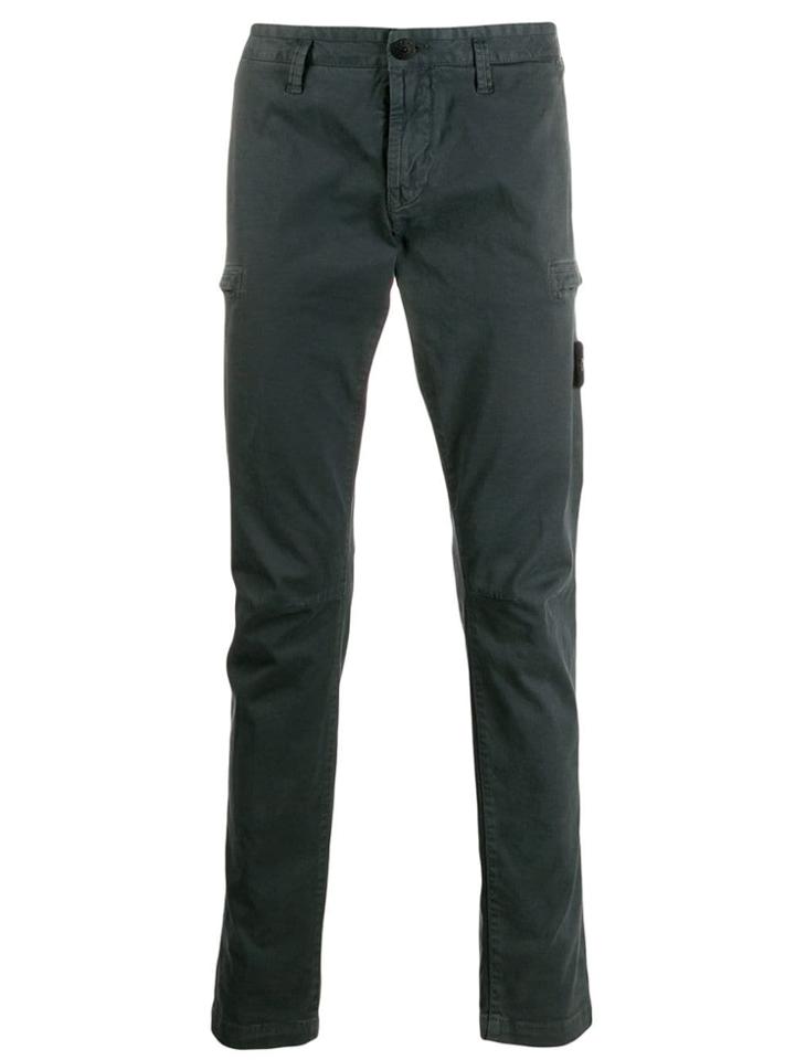 Stone Island Straight Leg Trousers - Grey