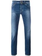 Jacob Cohen Washed Out Jeans, Men's, Size: 40, Blue, Cotton/spandex/elastane