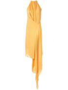 Bianca Spender Isabella Draped Midi Dress - Yellow