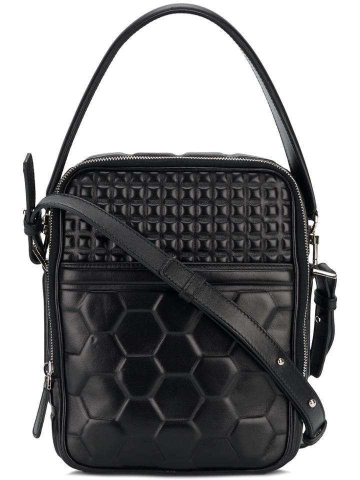 Desa 1972 Geometric Quilted Cross Body Bag - Black