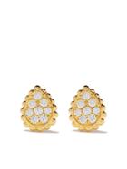 Boucheron 18kt Yellow Gold Serpent Bohème Diamonds Xs Teardrop Stud