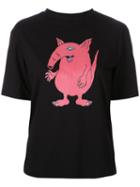 G.v.g.v. - Cartoon Print T-shirt - Women - Cotton/lyocell - Xs, Women's, Black, Cotton/lyocell