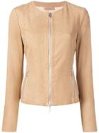 Drome Fitted Leather Jacket - Brown