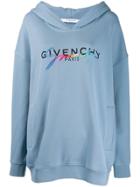 Givenchy Logo Hoodie - Blue